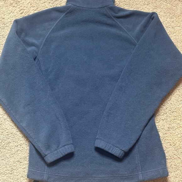 COLUMBIA FULL ZIPPER WARM ZIP POCKETS LS CINCH BOTTOM DARK BLUE GRAY WOMEN  XS - Picture 5 of 12